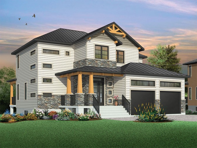 4 bedroom with rustic feel