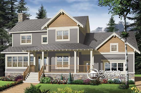 Elegant NEW Craftsman home design with large bonus space