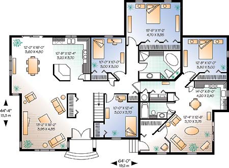 wwwdrummondhouseplanscom multigenerational floor plan no 2278 mail level Houseplans