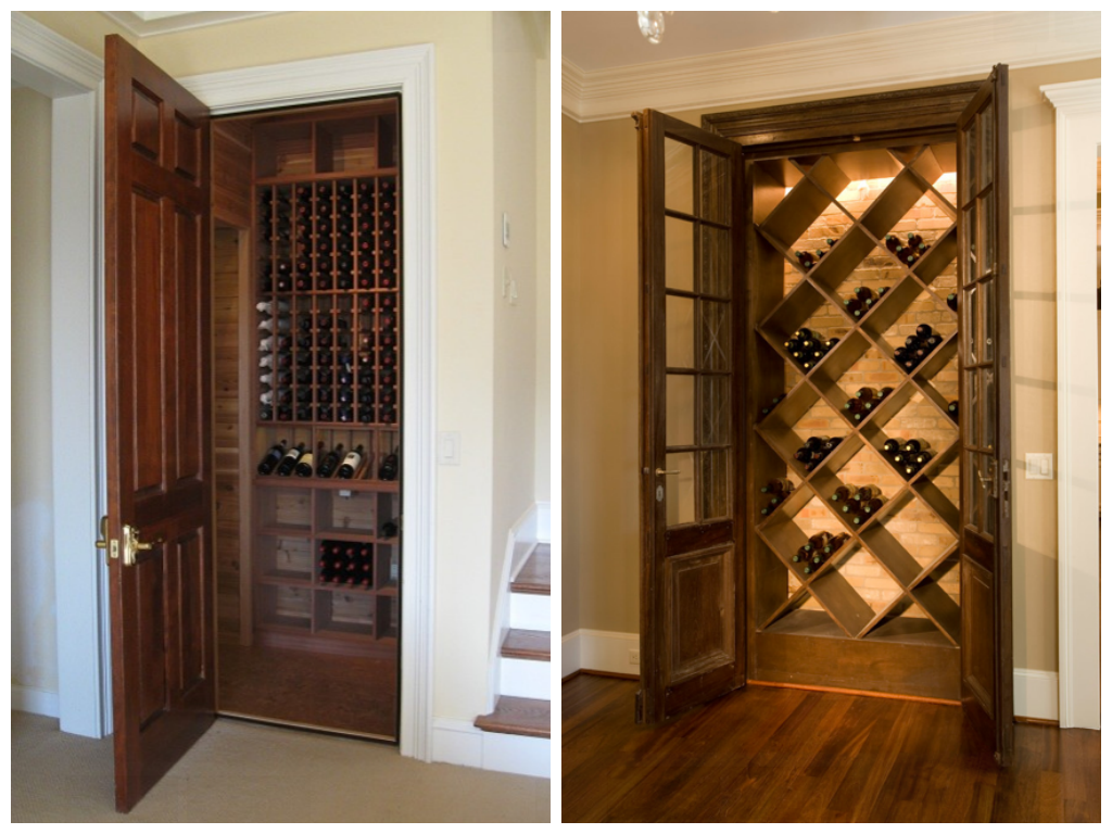 Storing wine in a home wine cellar