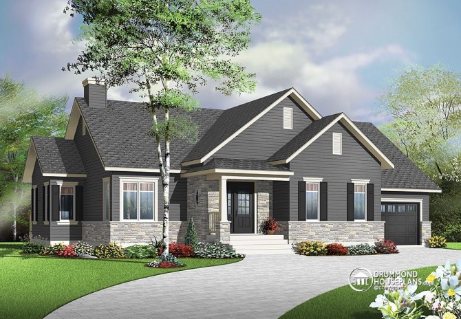 Plan of the Week: “Just Right”-Sized Bungalow