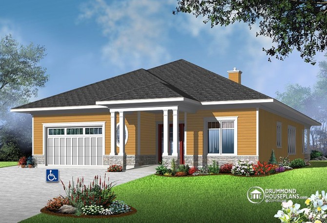 House Plan of the Week: “Fabulous Flow For Limited-Mobility Residents”
