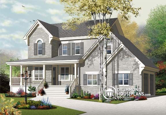 House Plan of the Week: “Coastal Cottage Inspiration With Discreet Garage”