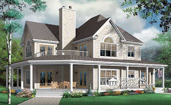 Country house plan no. 3832 by Drummond House Plans