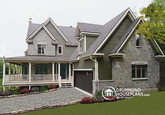 Colonial House Plans no. 3830 by Drummond House Plans.com