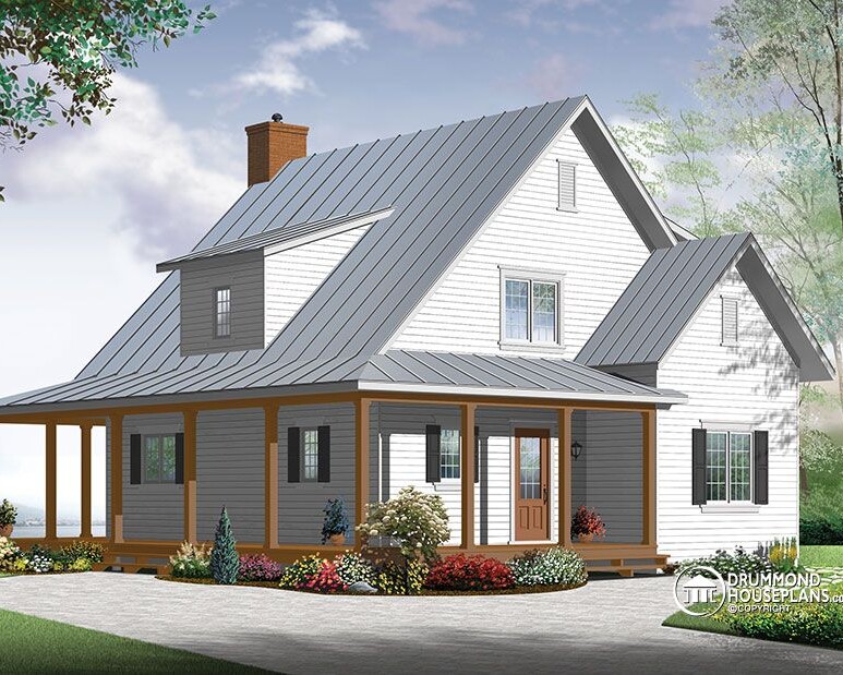 modern farmhouse house plan