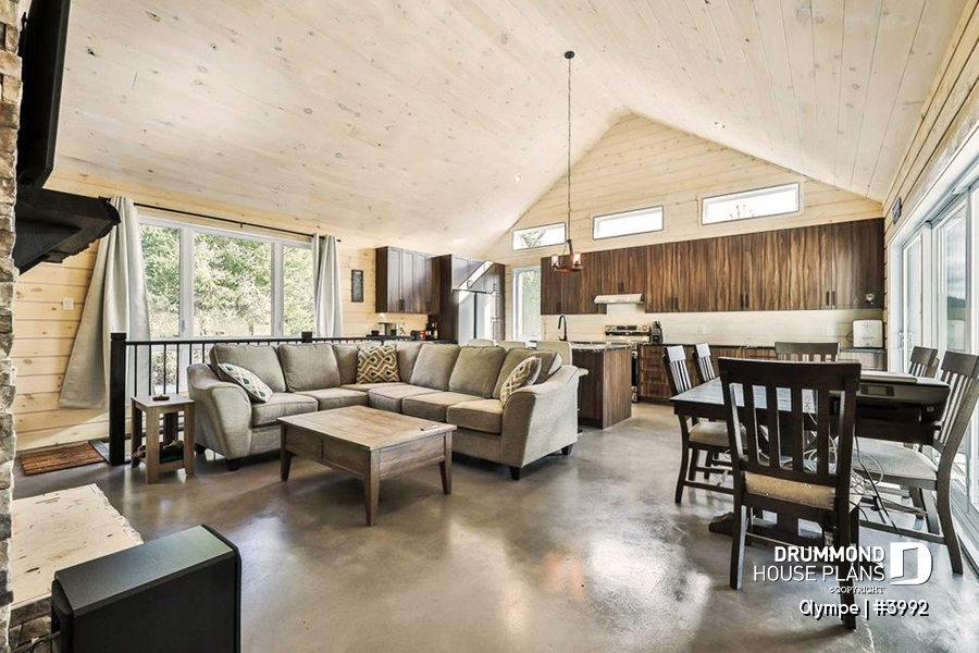 Scandinavian House with open floor plan