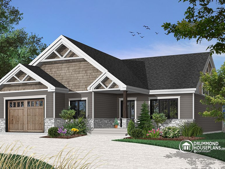 bungalow house plan with master suite