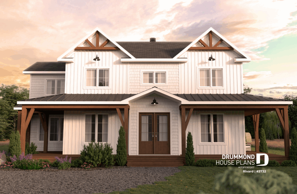 Houseplan Rivard #3732 front view
