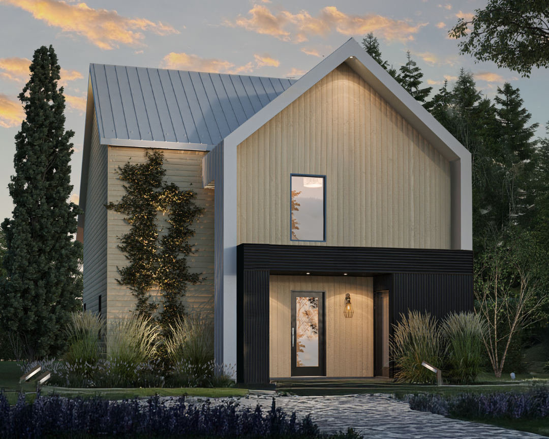 Havre eco-friendly house plan featuring modern architecture, abundant natural light, and energy-efficient design