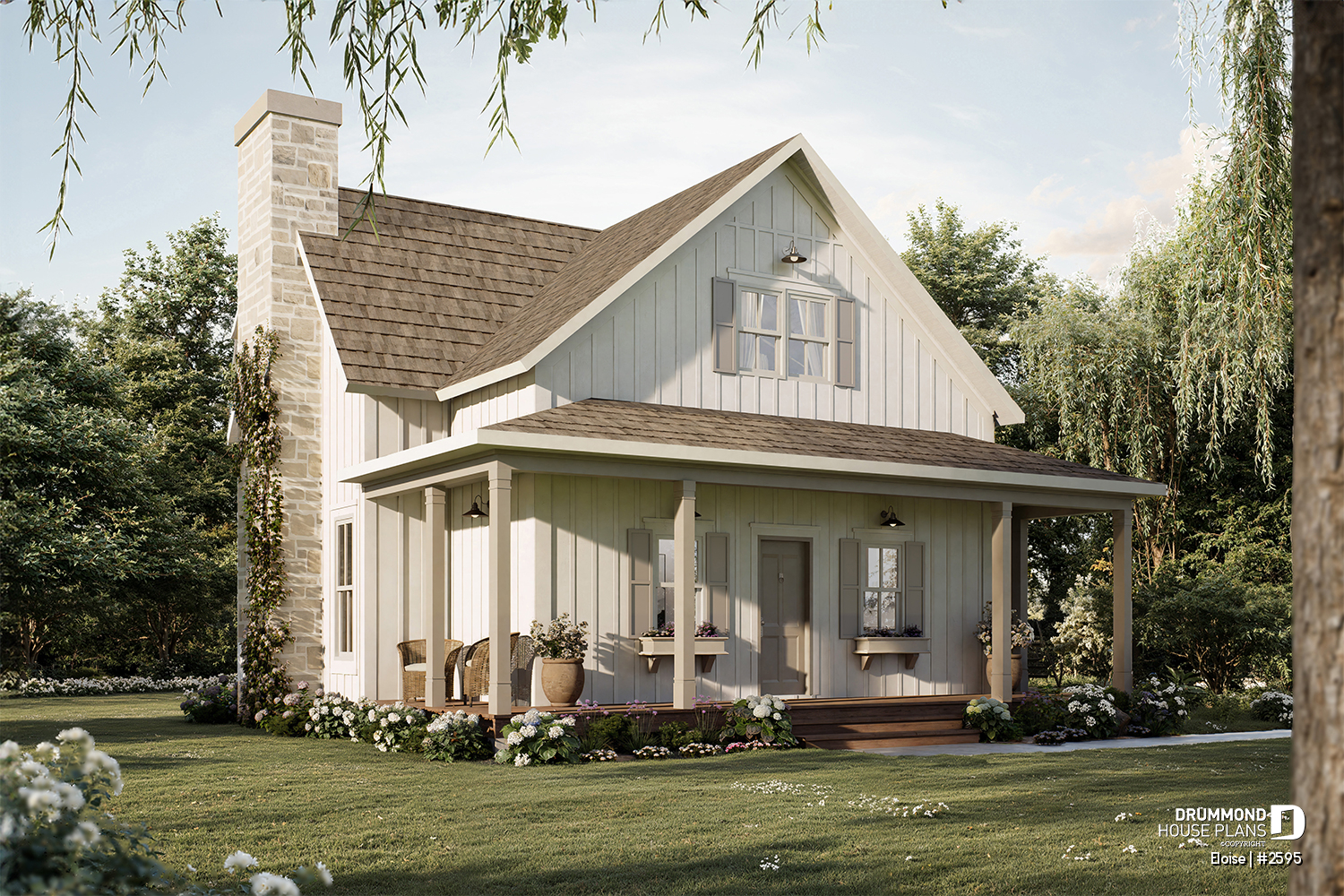 Country style home model Eloise by drummond house plans