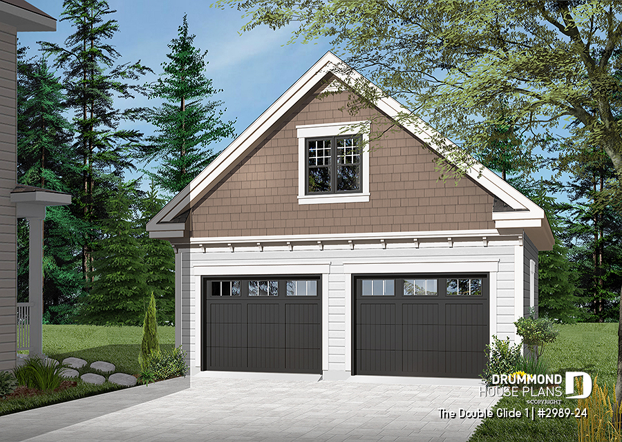 two-car garage with bonus room