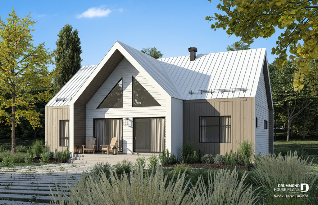 Chalet style Modern Scandinavian house plan