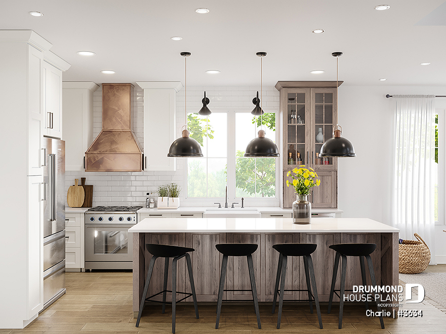 kitchen of house plan Charlie by drummond house plans