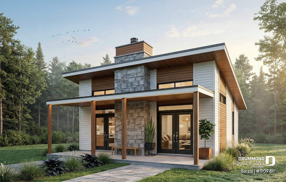 Affordable modern house plan in Canada – Bonzai #1909-BH