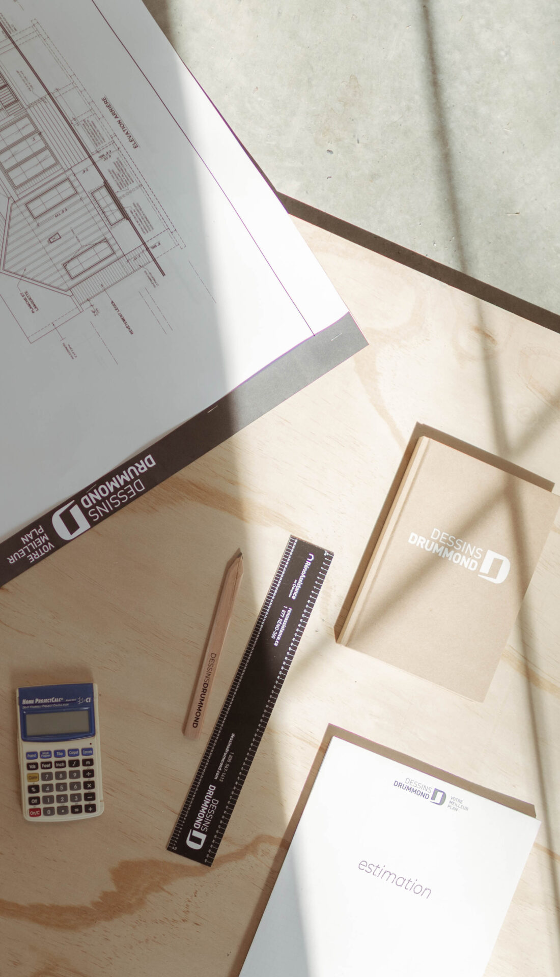 Architectural blueprint for custom home design created through an online house planning service