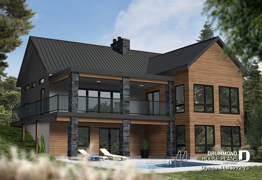 walkout basement house plan olympe 4 3992 v3 with outdoor access and bright living spaces